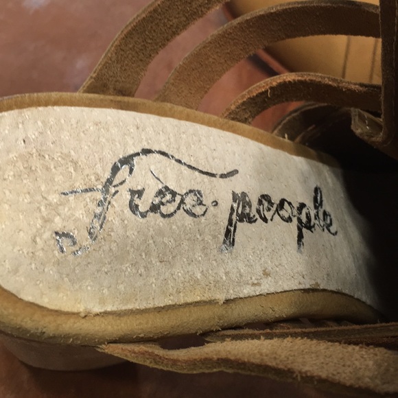 FREE PEOPLE mule camel block heel NEW - Picture 15 of 16